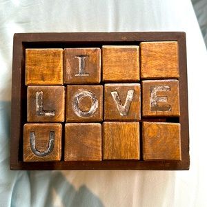 Sugarboo! Letter block puzzle to spell out the truth. Perfect condition!